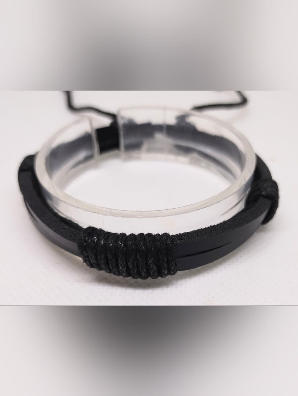 Men's Bracelet Leather Layered Black Jewelry New G18โ